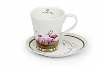 Šálek na čaj Manuel s motivem PLAMEŇÁK, velký